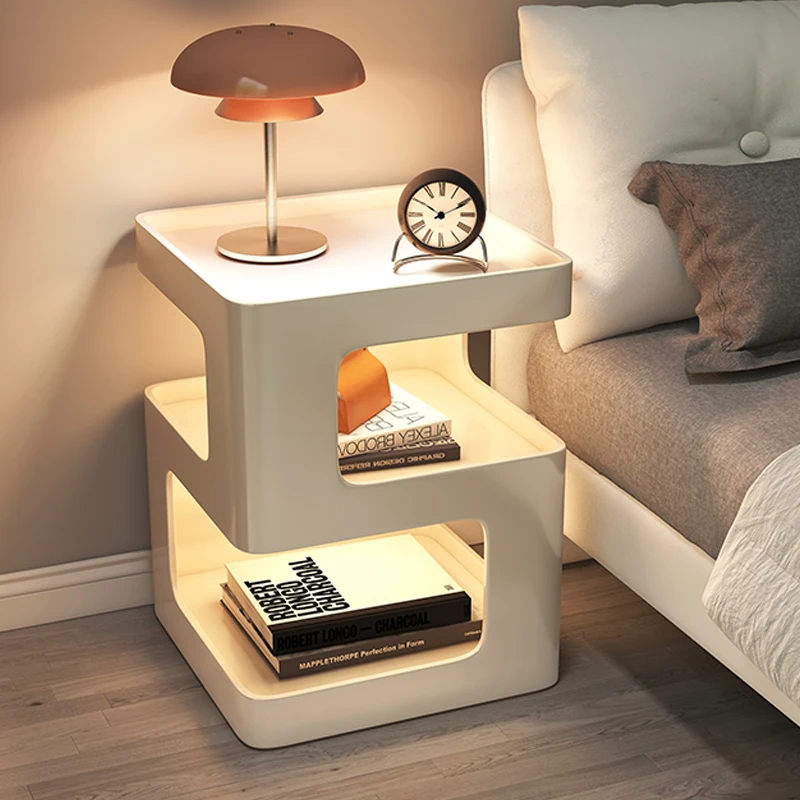 Interior Design Your Home - Nowoczesny, prosty stolik nocny, modny, elegancki