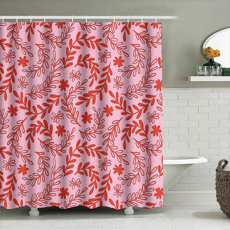 Różowo-czerwona kwiatowa zasło – Interior Design Your Home recenzja i cena